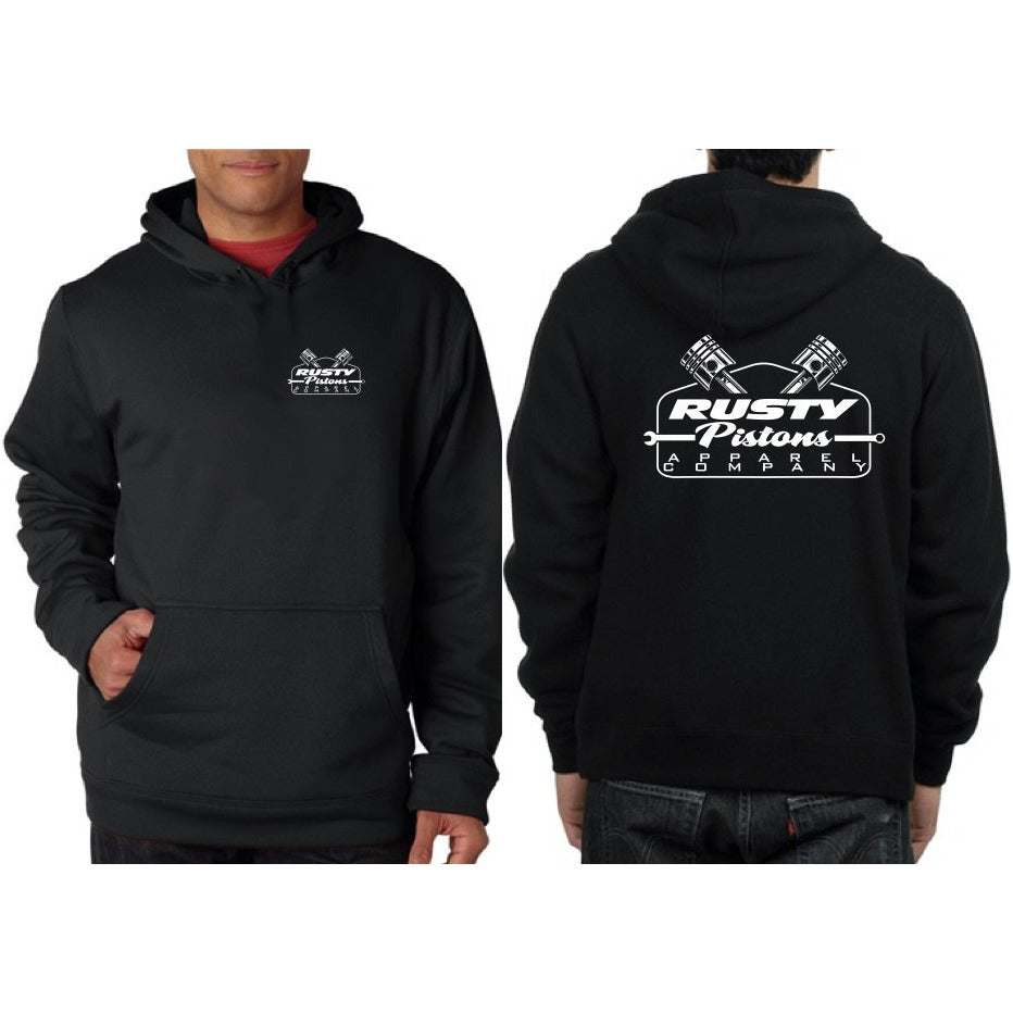 Rusty Pistons Logo Hoodie Black Rusty Pistons USA