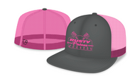 Grey / Pink Mesh Back - Fitted