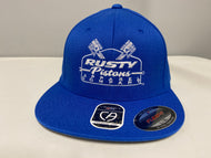 Blue Fitted Flatbill